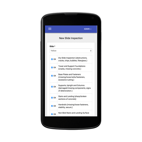 DigiQuatics Feature Inspections, New Feature Inspection Nexus 4 Mockup